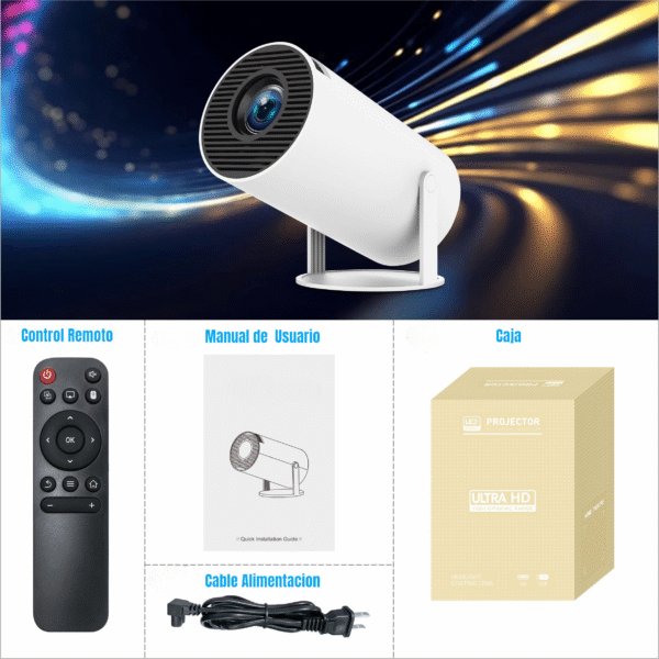 🎥 Proyector Portátil 4k Wifi Bluetooth Led Full Android - Imagen 6