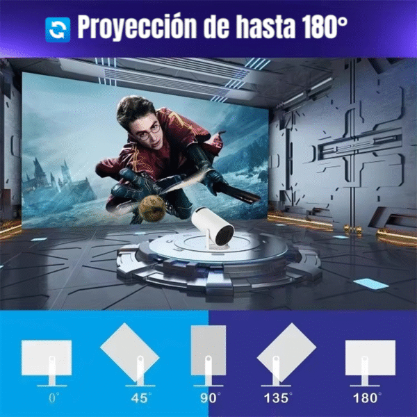 🎥 Proyector Portátil 4k Wifi Bluetooth Led Full Android - Imagen 3