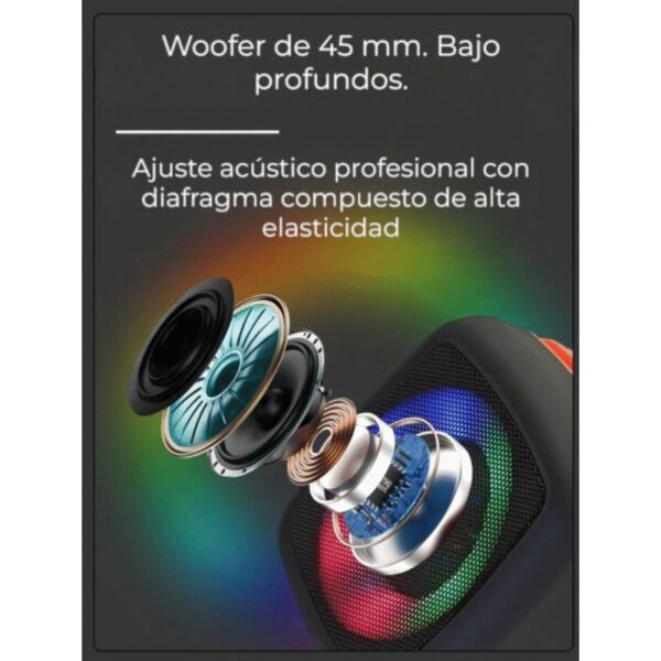 Altavoz X911 | HiFi, Graves Fuertes, LED bluetooth - Imagen 6
