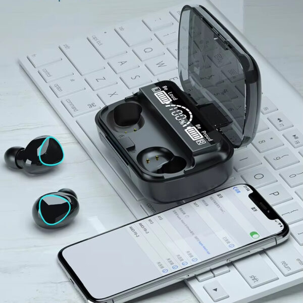 Auriculares M10 Pro Hi Fi Power Bank Color Negro - Imagen 4