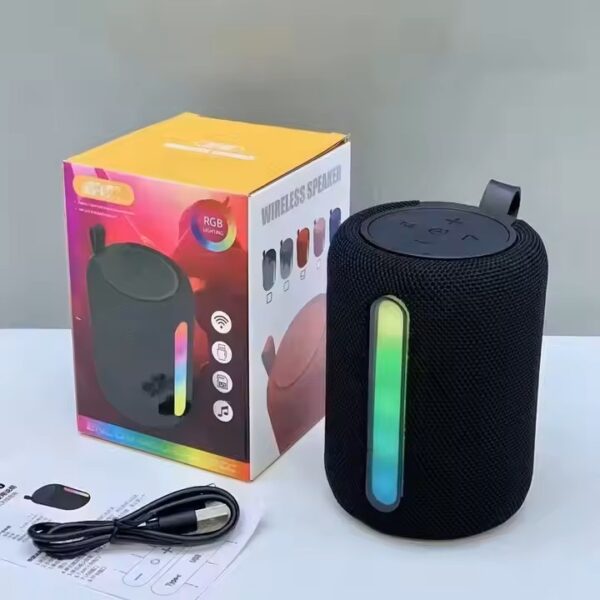 Mini Subwoofer RGB LED TF tarjeta USB altavoz Bluetooth - Imagen 4