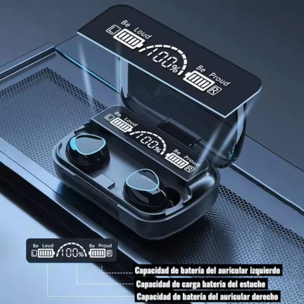 Auriculares M10 Pro Hi Fi Power Bank Color Negro - Imagen 2