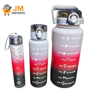 Botellas Motivacionales 3 en 1 con Marcador de Horarios